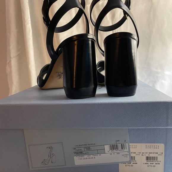 Prada Ankle Strap Sandals Heel - Picture 6 of 6